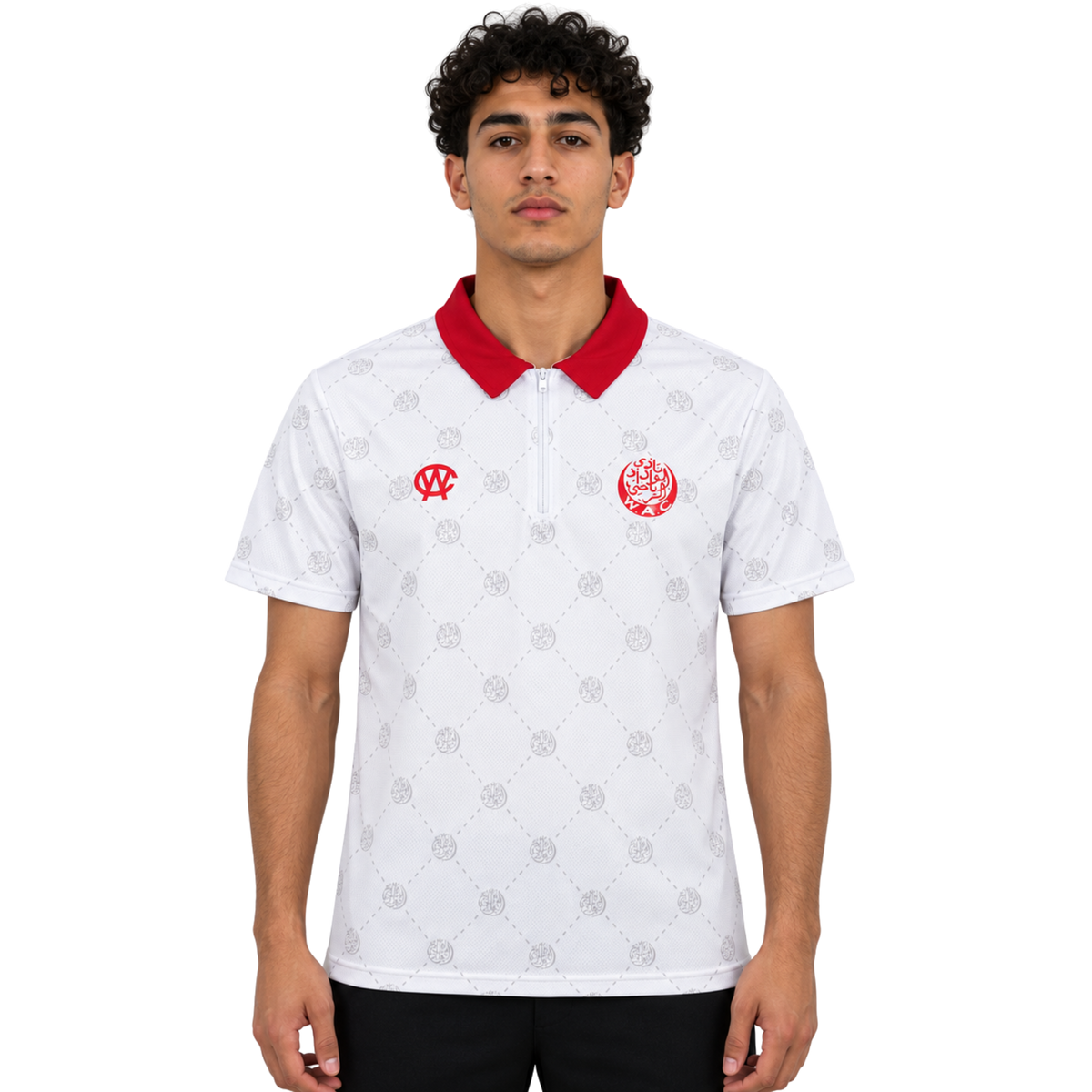 WHITE WAC MONOGRAM POLO WAC OFFICIAL BRAND