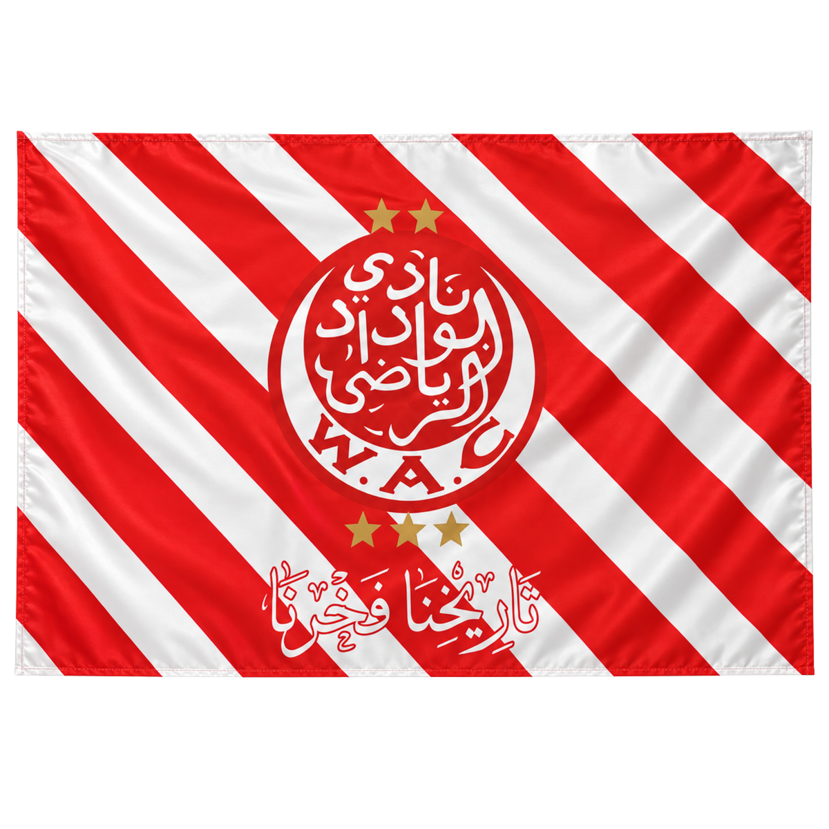 DRAPEAU RAYÉ SATIN WAC OFFICIAL BRAND