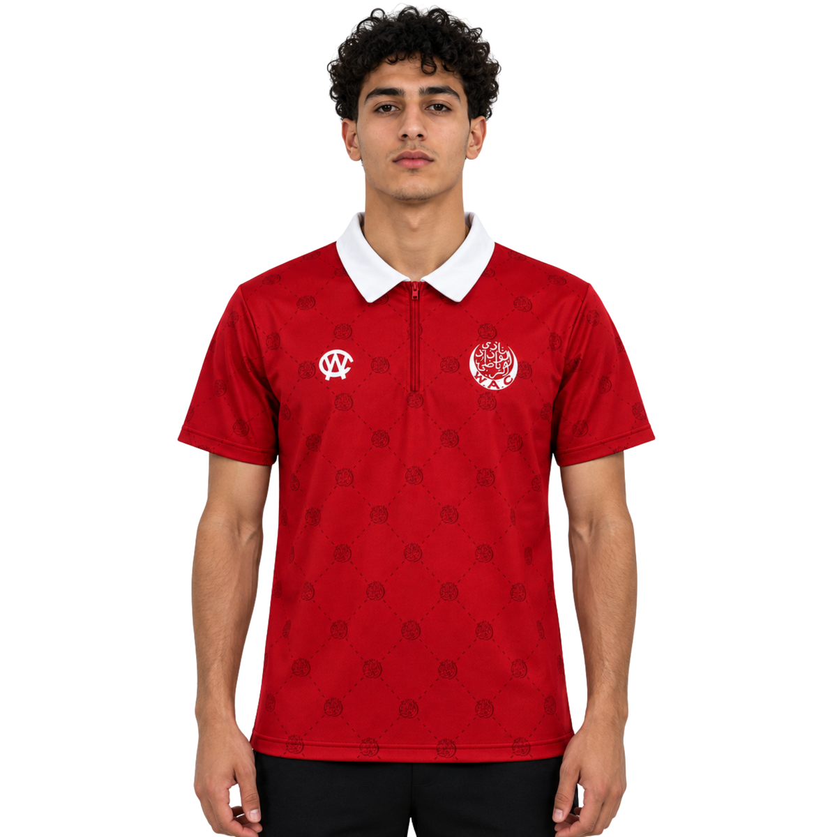 RED WAC MONOGRAM POLO WAC OFFICIAL BRAND