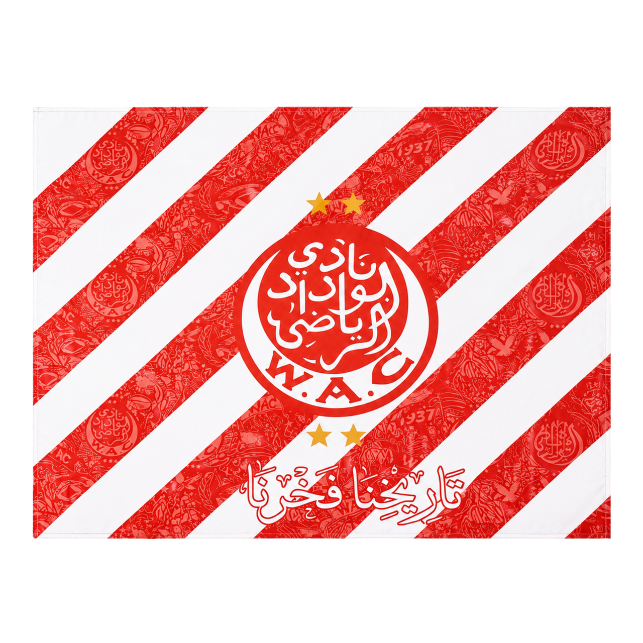 DRAPEAU RAYÉ SATIN WAC OFFICIAL BRAND