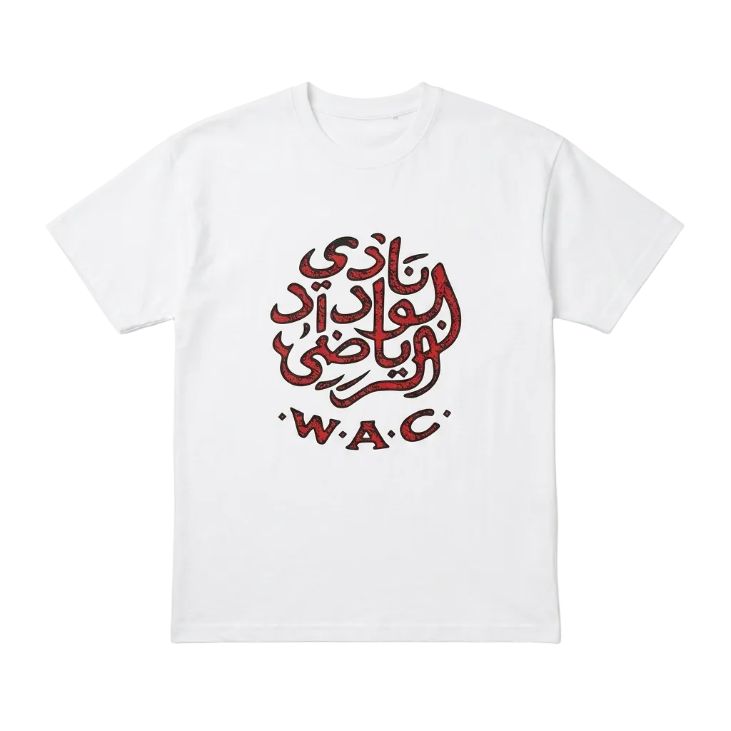 WHITE WYDAD T-SHIRT WAC OFFICIAL BRAND